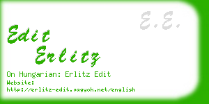edit erlitz business card